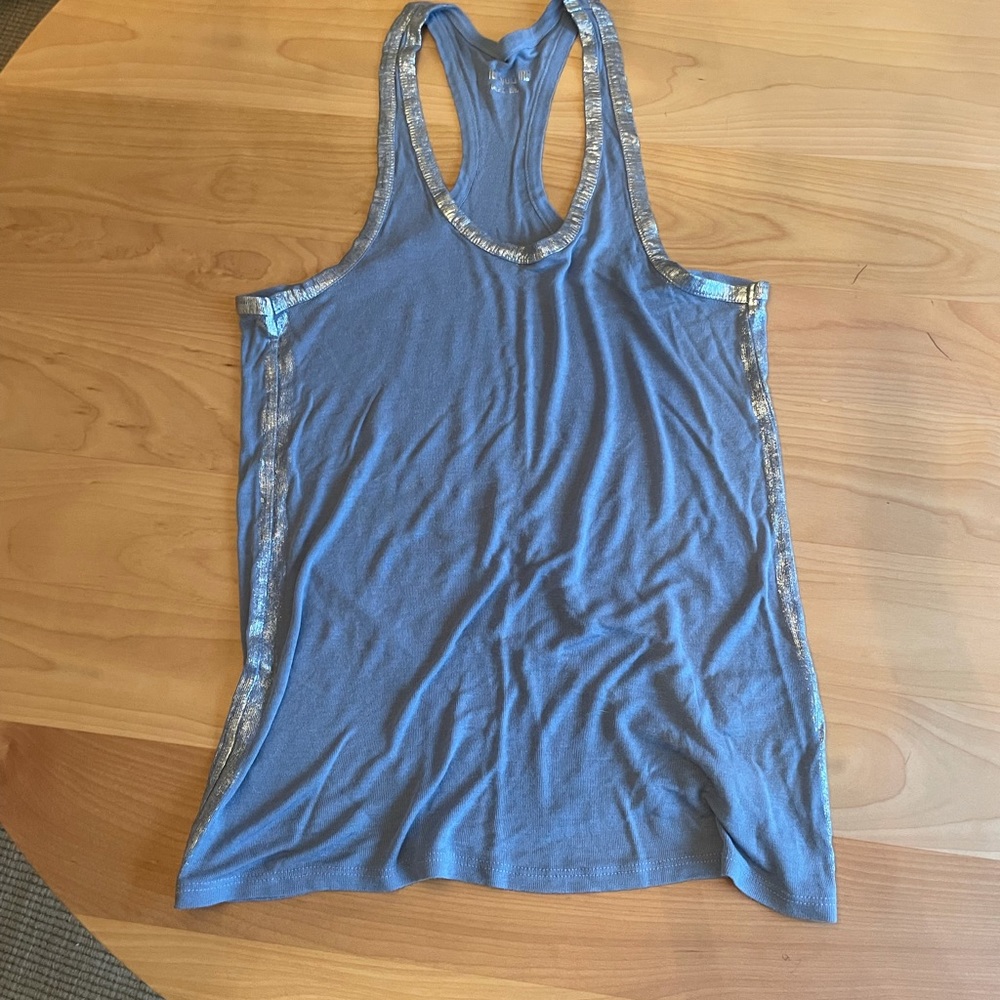 Women's blue Zadig & Voltaire Foil Racerback Tank